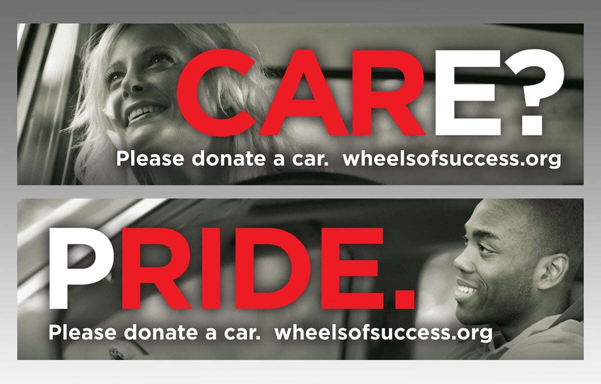 Wheels for Success Nonprofit Billboard Campaign