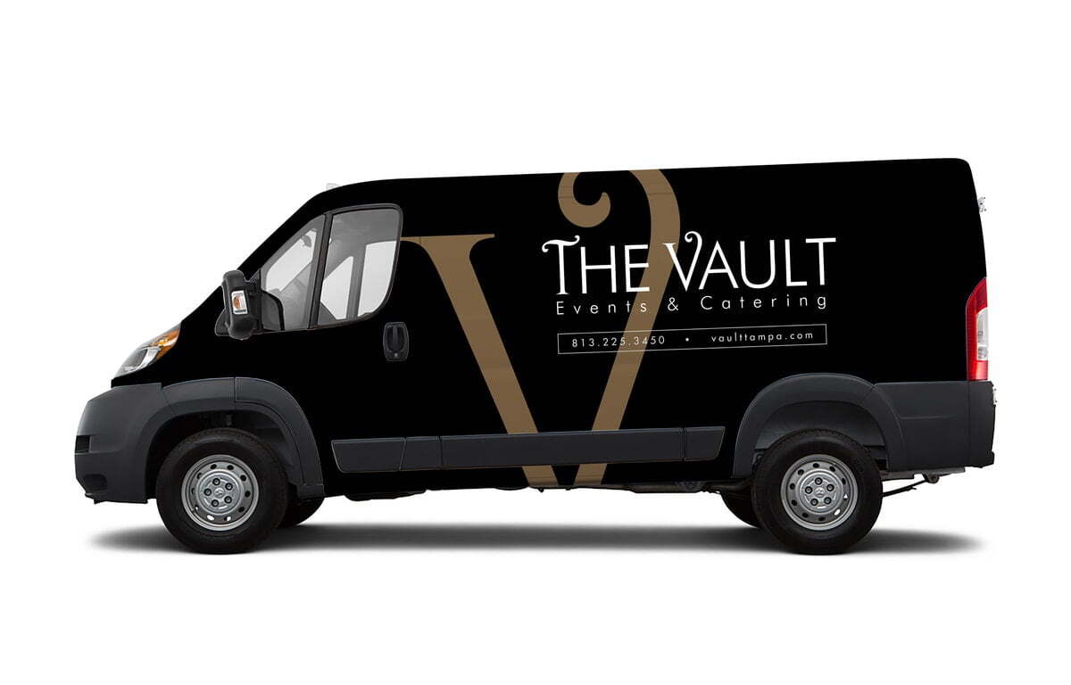 Vault Tampa Catering Van Wrap