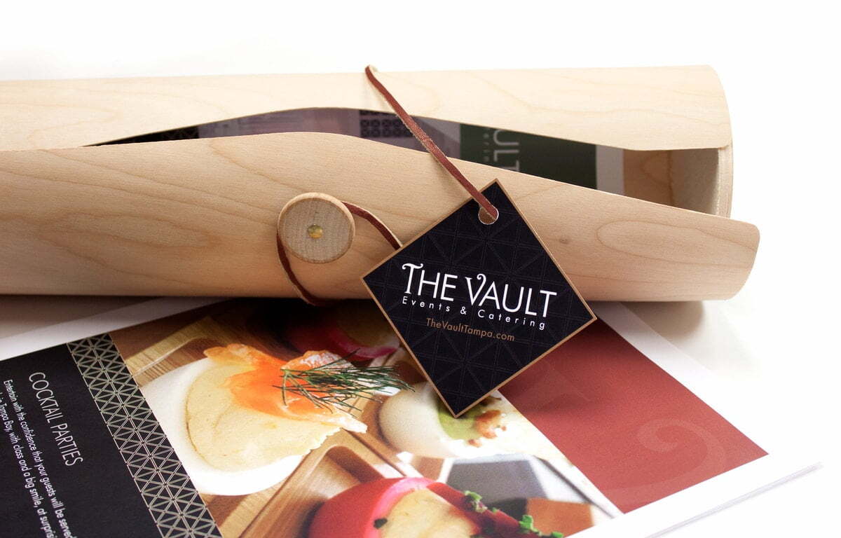 Vault Tampa Menu and Promotional Mailer Package